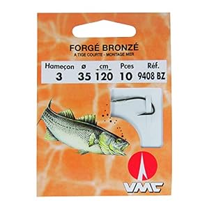 Vmc – Hameçon Monté Mer Forgé Bronzé Par 10
