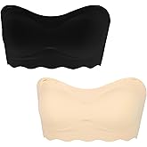 YESLAU Girls Training Strapless Bandeau Bras Teen Cami Tube Top 12-14 14-16 16-18 Seamless Padding Bralettes