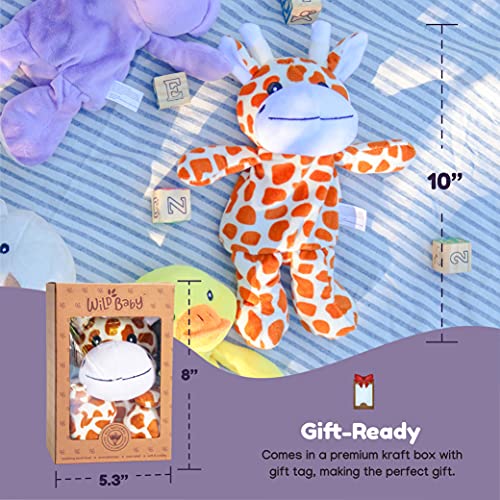 WILD BABY Giraffe Stuffed Animal Heatable Microwaveable Plush Pal
