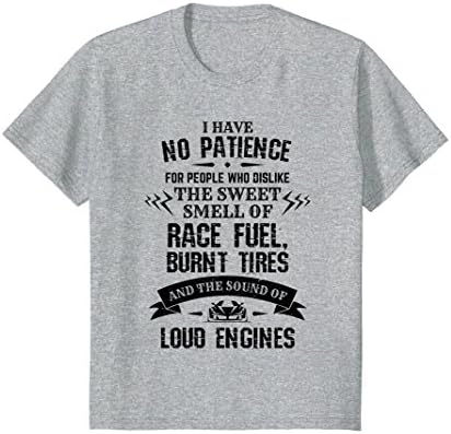 Kids Funny Drag Racing T Shirt For Car Enthusiast And Mechanics 10 Heather Grey
