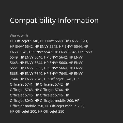 HP 62 Black Ink Cartridge | Works with Envy 5540, 5640, 5660, 7640, OfficeJet 5740, 8040, OfficeJet Mobile 200, 250 | Instant Ink Eligible | C2P04AN | Packaging May Vary