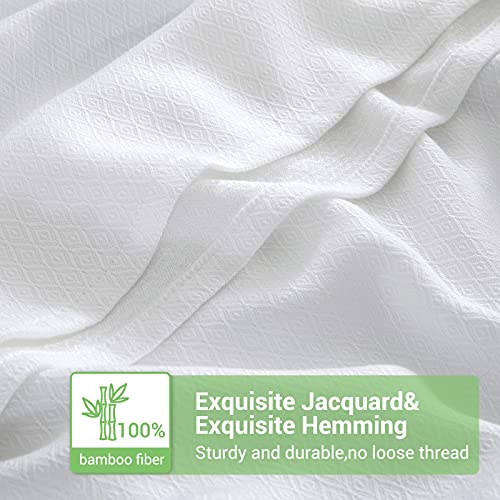 LUXEAR Cooling Bed Blanket, 100 Natural Bamboo Blanket for All Seasons