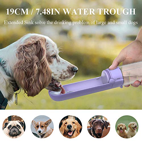Dog Water Bottle for Walking and Traveling, Portable Hiking Pet Water