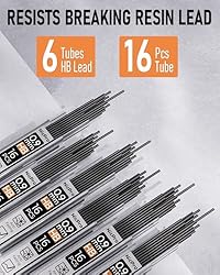 Nicpro 0.9 mm Mechanical Pencil Set with Case, 3PCS