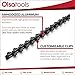 Olsa Tools Socket Organizer - 1/4-Inch Drive Socket Holder Rail - Black Aluminum Track Stores 24 Chrome or Impact Sockets - Professional Grade Metric or SAE Socket Organizer - Part: 1020