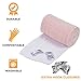 FlexTrek Set of 4 Elastic Bandage Wrap Compression Roll with Extra Metal Clips - Latex Free Medical Supplies – Great for Ankle Support, Arm, Leg or Chest Injury - 2 Rolls of 3