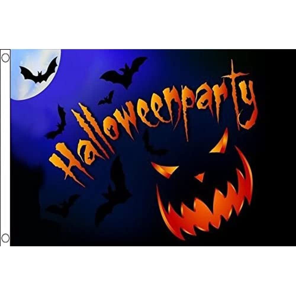 AZ FLAG - Halloween Party Pumpkin Flag - 3x5 Ft - 100D Polyester Halloween Banner with Two Metal Grommets - Fade Resistant - Vivid Colors - 3' x 5' Feet - 150x90 Cm