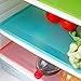 seaped Refrigerator Mats,Can Be Cut Refrigerator Pads EVA Shelf Liners Refrigerator Liners Washable Fridge Mats Drawer Table Placemats/Size 17.69x11.4-Set of 4,Pink