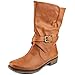 Baretraps Saldana Round Toe Synthetic Mid Calf Boot