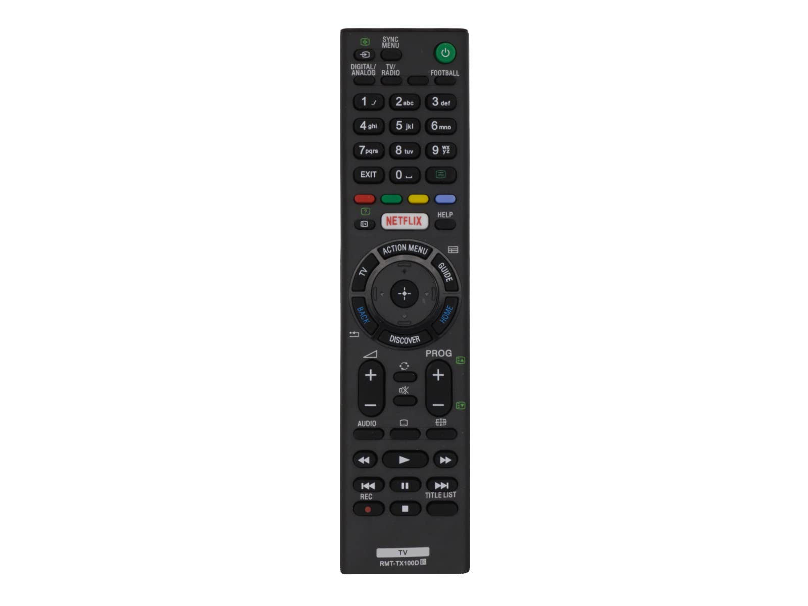 azurano Universal Replacement Remote Control | Compatible with SONY RMT-TX100D | TV Projector HiFi Remote Control | 43X830C, KDL50W800C, KDL55W800C, KDL65W850C, KDL-65W850C, KDL75W850C, KDL-75W850C, X