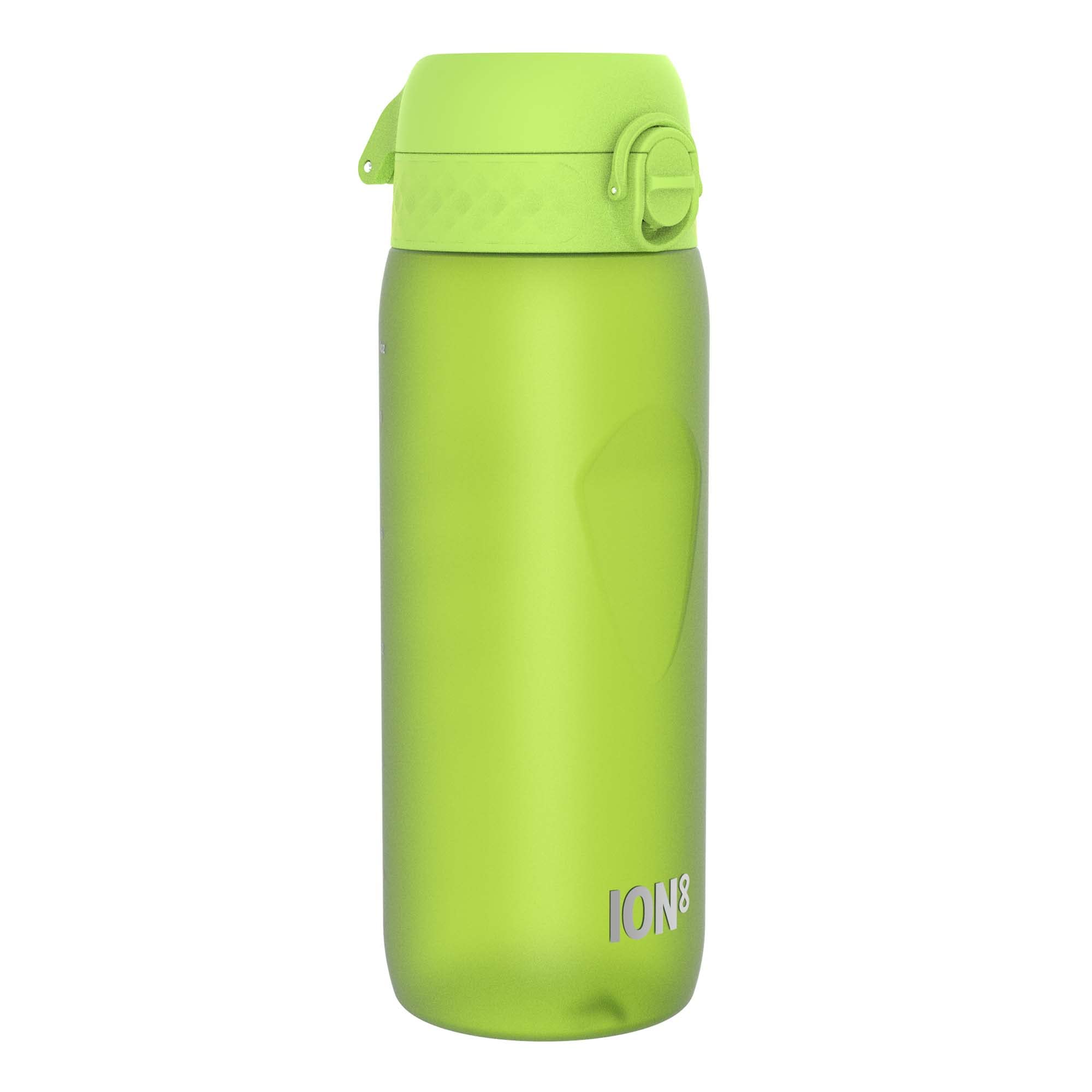 Ion8 Sports Water Bottle, 750 ml/24 oz, Leak Proof, Easy to Open, Secure Lock, Dishwasher Safe, BPA Free, Flip Cover, Carry Handle, Soft Touch Contoured Grip, Easy Clean, Odour Free, Green — image 1