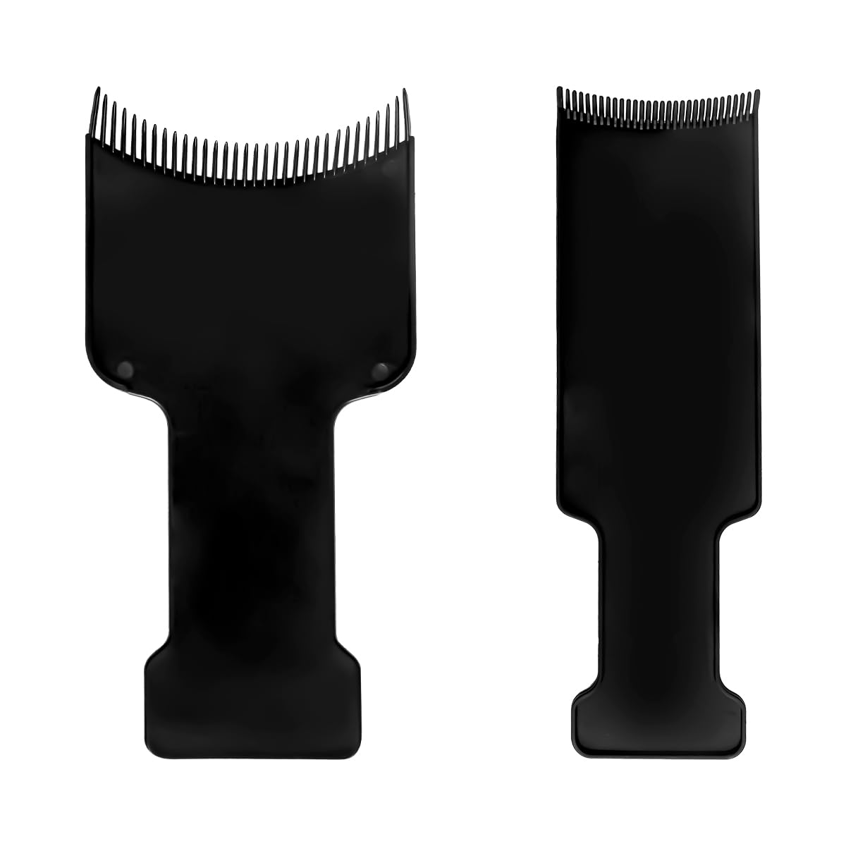 Thyonta 2PCS Balayage Board Hair Dyeing Tool, Medium & Small Sizes, Plastic, Unisex, Black, Hair Coloring Comb for Home Salon & Professionals