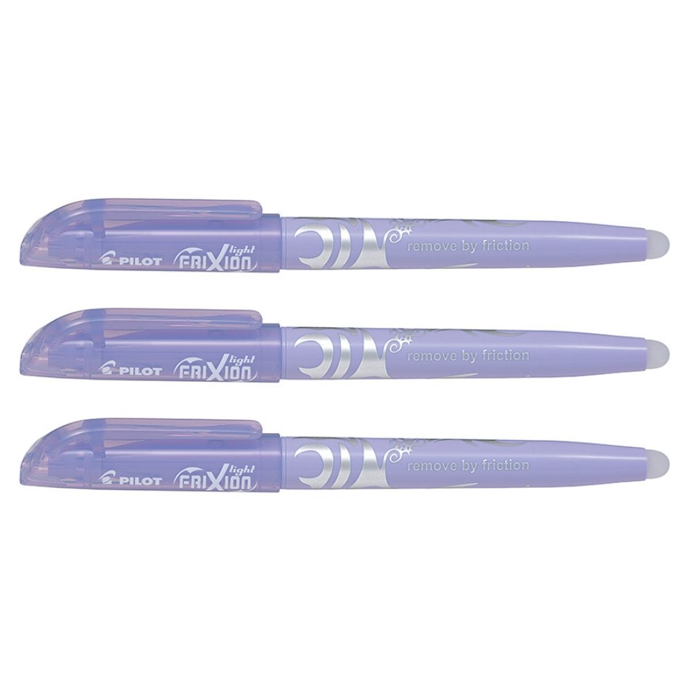 PILOT Frixion Light Pastel Purple Set of 3