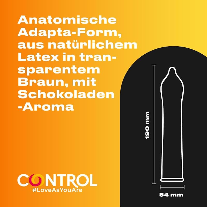 Chocolate Aromatisierte Kondome mit Schokoladengeschmack aus Naturlatex – 24 Stück