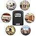 Key Lock Box, House Key Storage Lock Box with 4 Digits Combination Outdoor Key Safe Lock Box for Outside, Sturdy Wall Mounted Password Box with Mounting Kit & Waterproof Cover, Hide 5 Keys, Black…