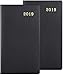 2019 Pocket Calendar (2 Pack) with Pen Holder - 2019 Monthly Planner with Contacts and Passwords, Thick Paper, 3.9