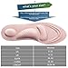 ELEFT 4D Barefoot Comfort Insoles for Women - Full Length Cushioned Insoles, Shoe Insoles for Massaging, Breathable and Foot Pain Relieve Woman's Insoles (Pink Dot)