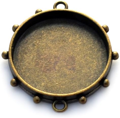 Susan Lenart Kazmer Art Mechanique Circle Hobnail, Medium, Antique Brass
