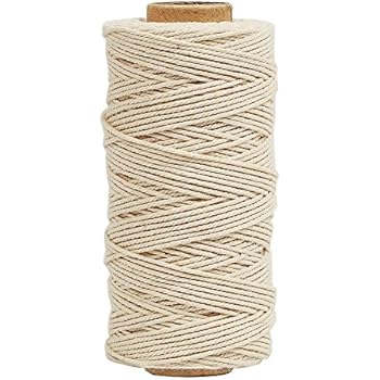 Tenn Well Bakers Twine, 328 Feet 3Ply Cotton Kitchen Twine Food Safe Cooking String for Tying Meat, Trussing Chickens, Making Sausage and More