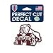 Mississippi State Bulldogs Alternate Logo Perfect Cut Decal 4 x 4 (Colored)