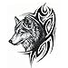 Body Art Beauty Makeup Cool wolf Waterproof Temporary Tattoo Stickers For Unisex 1912cm