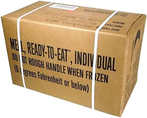 ULTIMATE MRE, AUG 2017 and up Inspection Date Meals Ready-to-Eat, Case of 12 Genuine US Military Surplus with Inspection and Guarantee.
