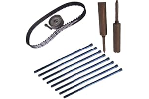 DK ENGINE PARTS Deutz 1011 and 1011F Series Timing Belt with Timing Alignment Pins and 8 Pushrods (Belt Pins and Pushrods 4 Cylinder)