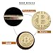 Limited Edition Commemorative Gold Plated Bitcoin Displayed in a Unique Black Diamond Magic Suspension Display Case w/ stand- Great Collectors or Gift Item- 100 Percent Great Quality Item