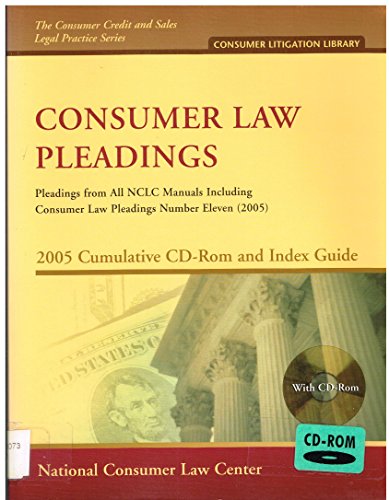 Consumer Law Pleadings on CD-ROM with Index Gui... 1931697817 Book Cover