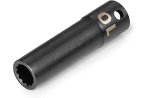 TEKTON 3/8 Inch Drive x 10 mm Deep 12-Point Impact Socket | SID13310