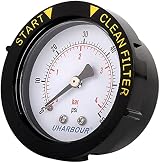 Uharbour 60 psi Manometer 2" Dial 1/4" BSPT Back Mount Water Pressure Gauge view 2