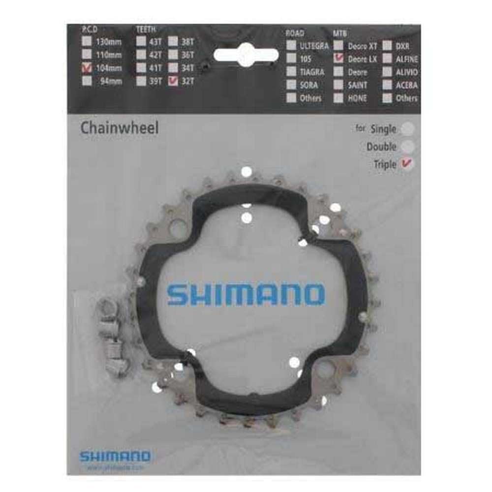 FC-M660 chainring 32T-AE B-type, 10-speed, Silver/Black