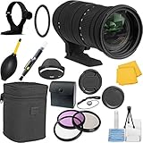 Sigma 50-500mm f/4.5-6.3 APO DG OS HSM SLD Ultra Telephoto Zoom CT Lens Bundle for Canon Digital SLR Camera