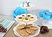 3 Tier Porcelain Cake Stand with Sugar Tongs - Party Food Server Display Set - Three Tier Dessert Stand - Perfect for Your Tea Party, Baby Shower and Dessert Table - White - Round