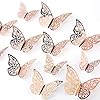 AIEX 24pcs Autocollants Papillon 3d 3 Tailles Décalcomanies Murales Décoration Murale De Chambre Pour Chambre Fête…