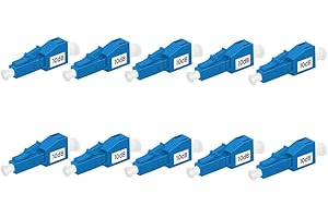FLYPROFiber- 10dB LC Attenuator LC/UPC SM Single Mode Fixed Fiber Optic Attenuator, Male-Female, 10pack