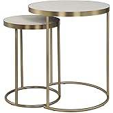 Uttermost 50007 Aragon - Nesting Table (Set of 2)-24 Inches Tall and 19.5 Inches Wide