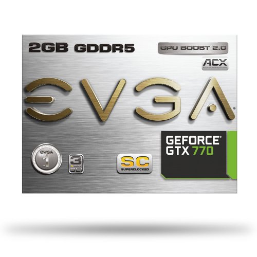 EVGA GeForce GTX770 SuperClocked with EVGA ACX Cooler, 2GB GDDR5
