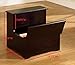 King's Brand Cherry Finish Wood Bedroom Bed Storage Step Stool