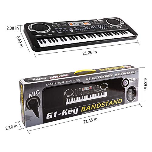 image for M SANMERSEN Piano for Kids, 2018 Improved Version 61 Keys Electronic M