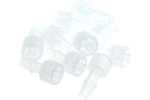 MTQY 10pcs Male Luer Lock 3/16" Polycarbonate Hose Barb Adapter for Laboratory Biochemical Analytical Instruments