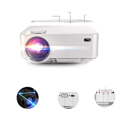 LFDD Mini proyector portátil con Pantalla de máx. 176