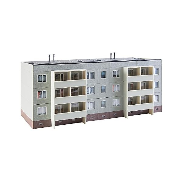 Faller FA 130801 - Plattenbau P2 Basispackung, Zubehör für die Modelleisenbahn, Modellbau – Bild 3