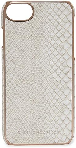 Richmond &amp; Finch Framed Rose Reptile iPhone 7 Case, White Reptile/Rose Gold, iPhone 7