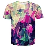 Linnhoy Unisex Casual 3D Printed T-shirts Short Sleeve Tops Tees
