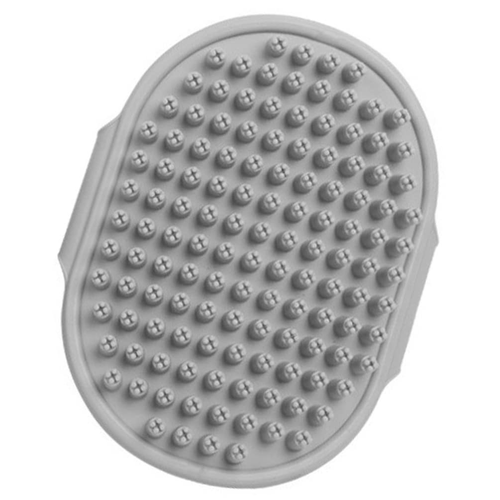 POPETPOP Shower Hair Brush Shower Hair Brush Cat Brush Pet Grooming Brush Pet Float Hair Cleaner Brush Cat Dog Massage Rubber Comb (Grey) Household Tools Bath Mitt