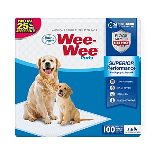 Four Paws Wee-Wee Superior Performance Pee Pads for Dogs Dog