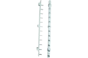 Cool Runners Flexible Rubber Dog Agility Jump Cup Bar Holder Strip (Pair) (Case of 6), Grey or White