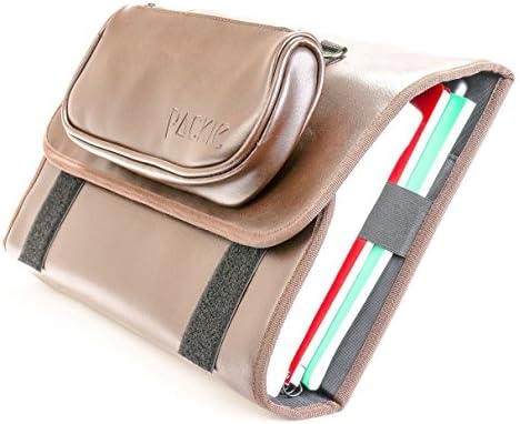 Packie,14 inch Laptop and iPad Bag, Briefcase, Handbag for Men and Women and Leather with Handle Zipper, Water Resistance