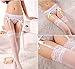 Adulove Garter Belt, Women's 4-Pack Suspender Belt Set with Straps and Clips for Stockings